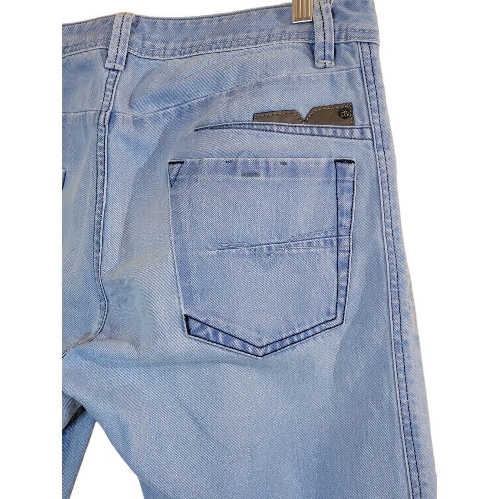 Men's Diesel Jeans Darron 32Wx30L Regular Slim Tapered Light Wash - Picture 6 of 14